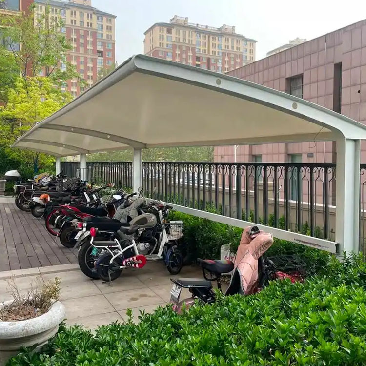 肇庆膜结构电动车棚